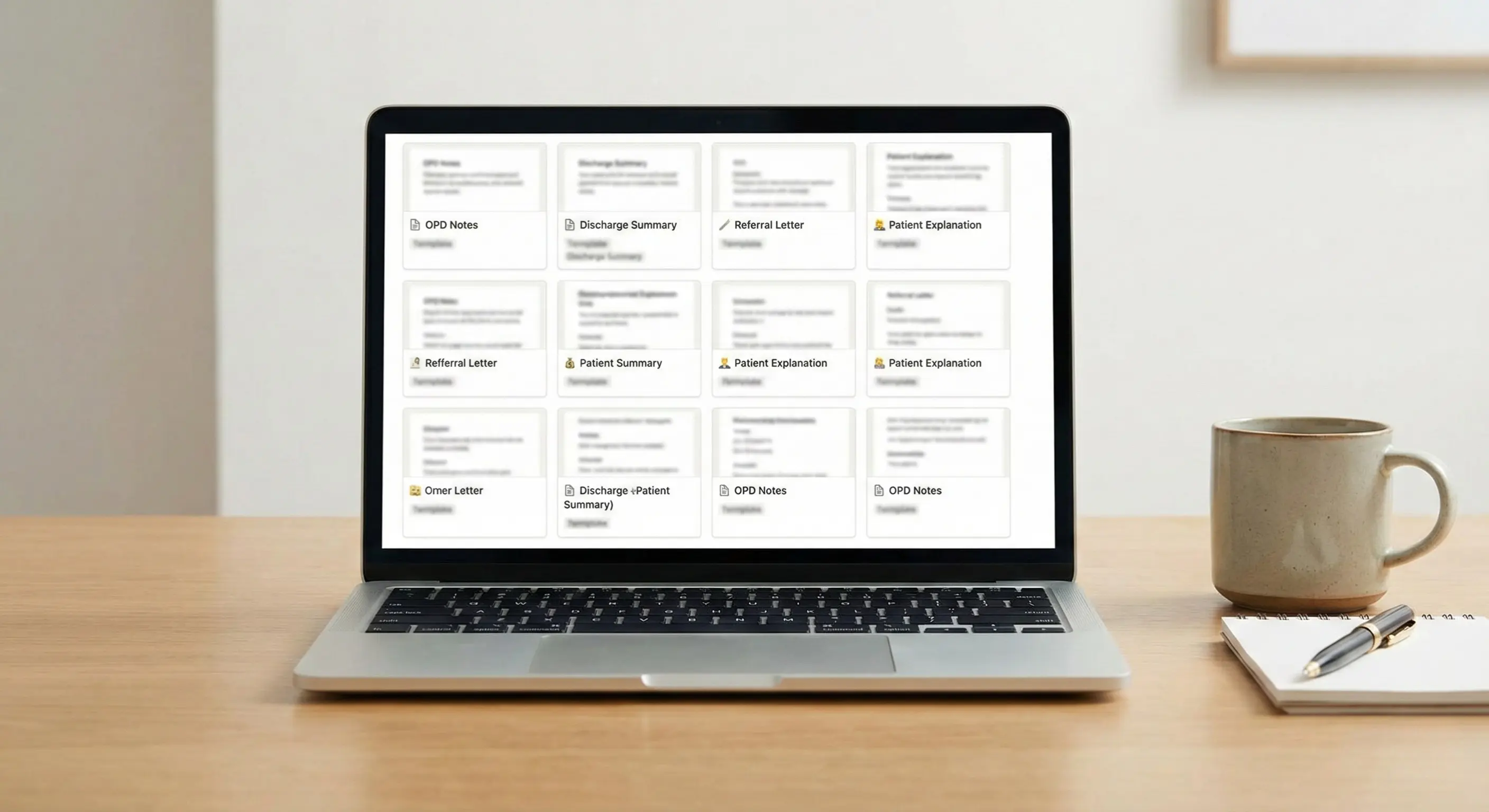 Doctor Prompt Bank templates preview