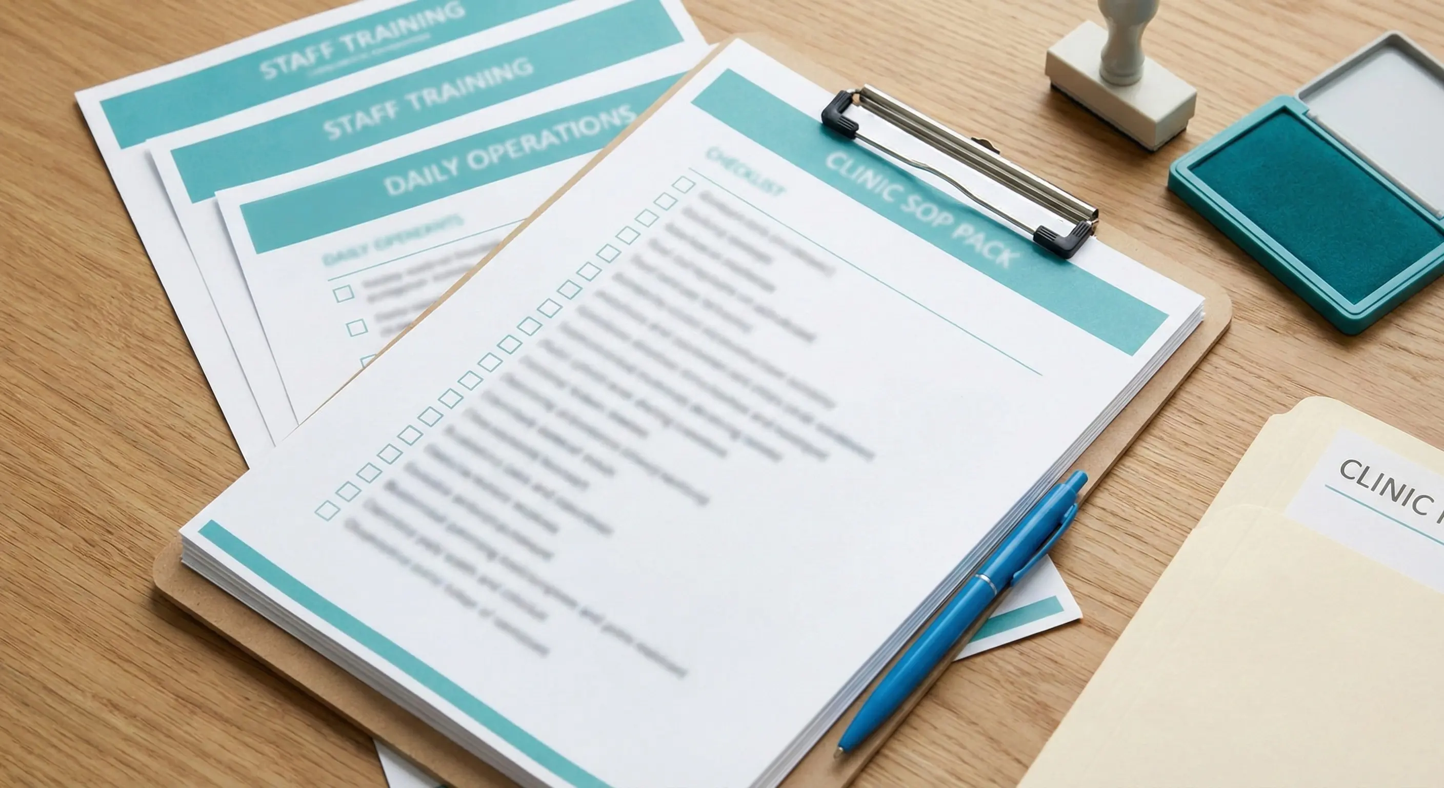 Clinic SOP pack and checklist templates